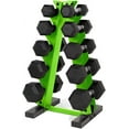 thumbnail image 1 of WF Athletic Supply Rubber Coated Hex Dumbbell Set, 5-25Lb, 1 of 9