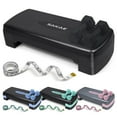 thumbnail image 1 of WF Athletic Supply Aerobic Stepper Set with Dumbbells & Measuring Tape, Adjustable Height 2 Level Risers Workout Exercise Step Platform Trainer for Home Gym Exercise Fitness Workout, Black, 1 of 9