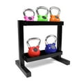 thumbnail image 1 of WF Athletic Supply Color Rubber Coated Kettlebell with Chrome Handle, Great for Full Body Workout and Strength Training, 10, 15, 20, 25, 30, 35lb Kettlebell only & 100, 125, 135lb Set with Rack, 1 of 9