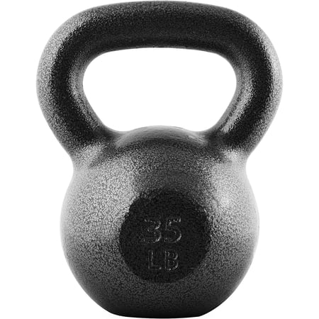 WF Athletic Supply Hammerstone Painted Cast Iron Kettlebells, Home & Gym Equipment, Great for Strength Training, Full Body Workout & Crossfit Training, Color & Size Options Available in 10-80 Pounds