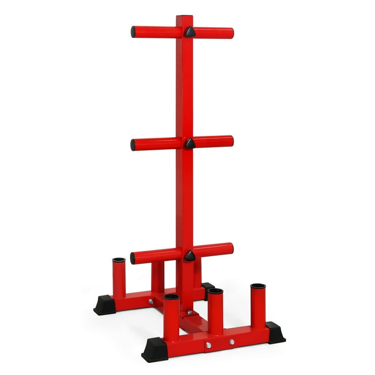 WF Athletic Supply Olympic Bumper Plate Storage Rack, Home Gym