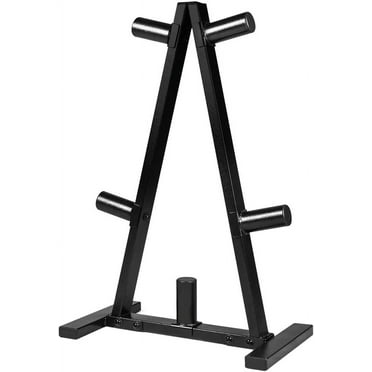 WF Athletic Olympic Weight Plate Rack - 2 Inch Plate Storage Tree For Home Gym