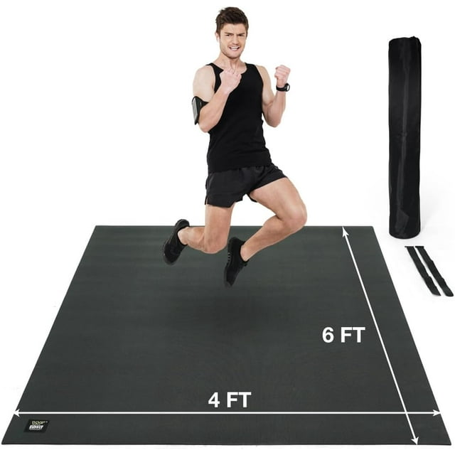 WF Athletic Supply Premium Large Exercise Floor Mats, 7 MM Workout Mats