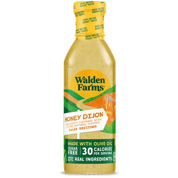 WF Honey Dijon Dressing, 12 oz, Fres/ Delicious Salad Topping, Sugar Free 0g Net Carbs, Great for that salad or on a sandwich, or as a dip.