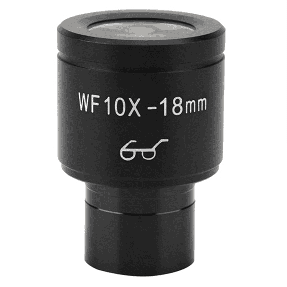 WF10X Wide-Angle Eyepiece 18mm Field of View High Eye Point 23.2mm Interface Biological Microscope Accessories,1 x Biological Microscope Eyepiece,Black