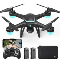 WF13 Drone with 1080P HD Camera for Kids, Optical Flow Hover, Upgraded Wefone Quadcopter, 2 Batteries, Black