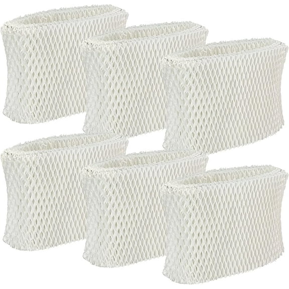 WF2 Humidifier Filter Replacement for Vicks Kaz Humidifier Starry Night Cool Mist V3500N V3700 V3100 V3900 Sunbeam 1118 1119 Honeywell HCM-300T HCM-350 WA-8D Enviracaire ECM-500 6 Pack