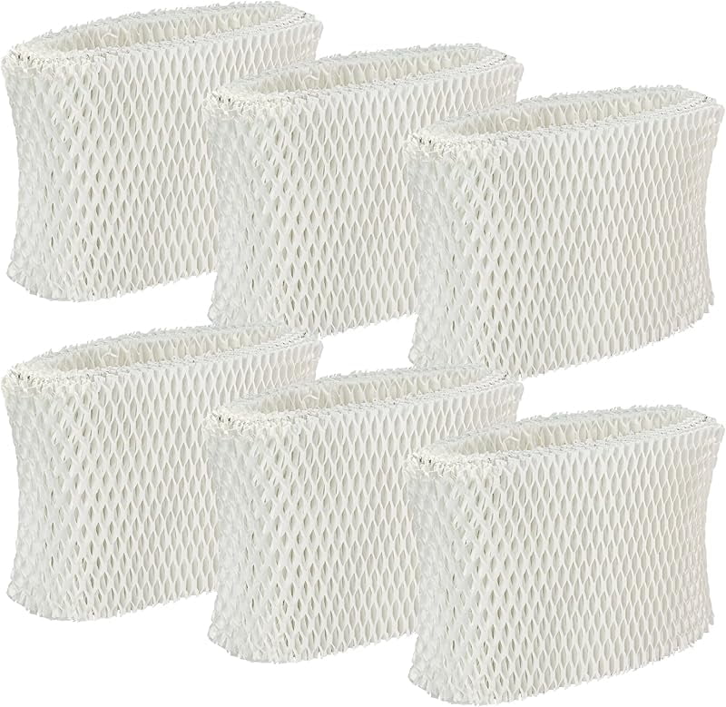 WF2 Humidifier Filter Replacement for Vicks Kaz Humidifier Starry Night Cool Mist V3500N V3700 V3100 V3900 Sunbeam 1118 1119 Honeywell HCM-300T HCM-350 WA-8D Enviracaire ECM-500 6 Pack