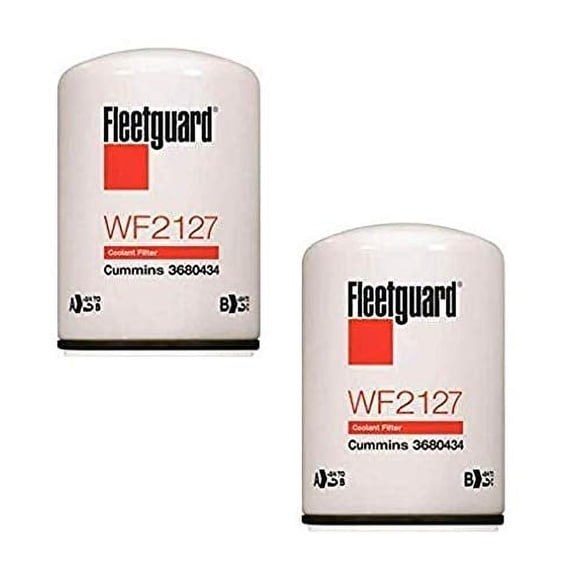 WF2127 Fleetguard Water Coolant Filter (Pack of 2)
