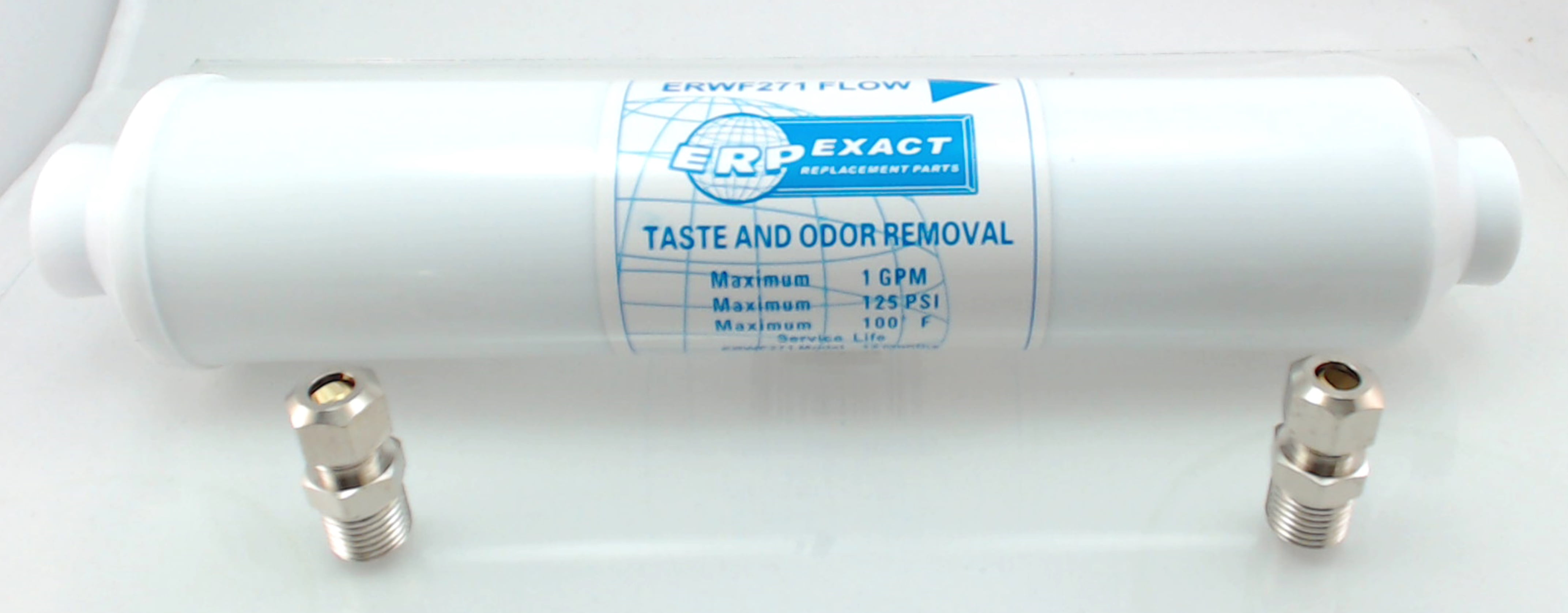 WF271, In Line Water Filter Taste & Odor Removal 10" replaces 25004006, 25004082