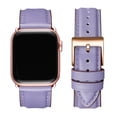 thumbnail image 1 of WFEAGL Apple Watch Series Genuine Leather Replacement Band 38mm 40mm 41mm Lilac/Rose Gold, 1 of 8