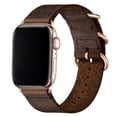 thumbnail image 1 of WFEAGL Genuine Leather Apple Watch Band 42/44/45mm Retro Strap (Coffee with Gold), 1 of 7