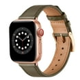 thumbnail image 1 of WFEAGL Genuine Leather Business Replacement Apple Watch Band 42mm 44mm 45mm Light Brown/Rose Gold, 1 of 6