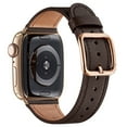 thumbnail image 1 of WFEAGL Genuine Leather iwatch Band for iWatch Series 38mm 40mm 41mm Coffee/Gold, 1 of 10
