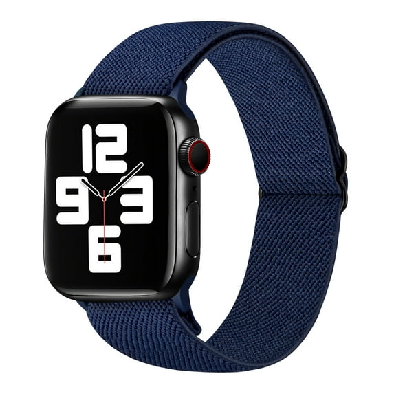 WFEAGL Stretchy Nylon Loop Band Apple Watch Band Sports Strap 38mm 40mm 41mm Dark Blue