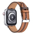 thumbnail image 1 of WFEAGL iWatch Series Design Bicolor Leather Apple Watch Strap 38mm 40mm 41mm Brown Coffee, 1 of 6