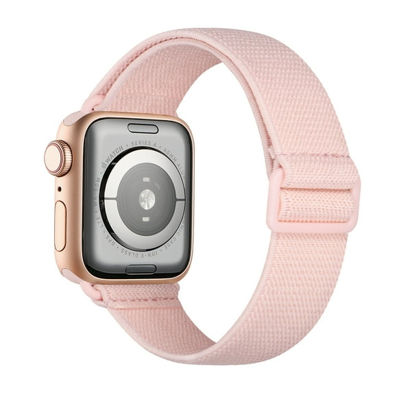 WFEAGL iWatch Series Nylon Apple Watch Band Sport Breathable Strap 38/40/41mm Pink Sand