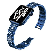 WFEAGL with Diamonds Band for Apple Watch Band Replacement Strap 42mm Blue