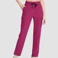 thumbnail image 1 of WFJCJPAF 2025 New Product Pants for Women Plus Size Size 3X,Women Solid Color Drawstring Elastic Waist Sports Casual Side Pocket Pants - Hot Pink XXL, 1 of 8