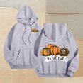 thumbnail image 1 of WFJCJPAF 2025 New Thanksgiving Thanksgiving Shirts Family,Women Print Long Sleeve Loose Fashion Pullover Hoodies Tops Sweatshrits,Thanksgiving Tops for Women - Gray XXL, 1 of 3