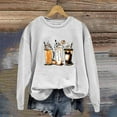 thumbnail image 1 of WFJCJPAF 2024 New Thanksgiving ! Womens Thanksgiving Tops Plus Size,Women's Round Neck Printed Long Sleeve Hoodless Sweatshirts Top,Thanksgiving Tops for Women - White S, 1 of 4