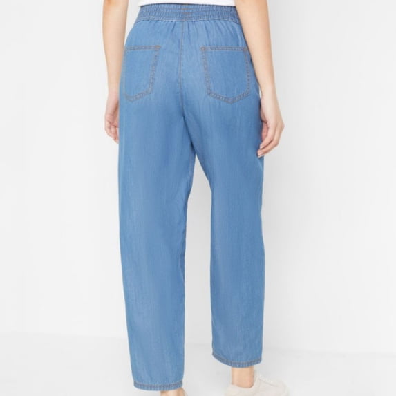WFJCJPAF Clearance! Jeans for Women Plus Size Clearance Pull on,Summer Fashion Women's Pocket Fashion Casual Straight Pants - Light Blue - S