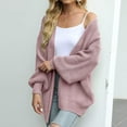thumbnail image 1 of WFJCJPAF Clearance! Sweater for Women under $10,Fashion Women Casual Long Sleeve Long Sweater Coat Cardigan Blouse Tops - Pink L, 1 of 9