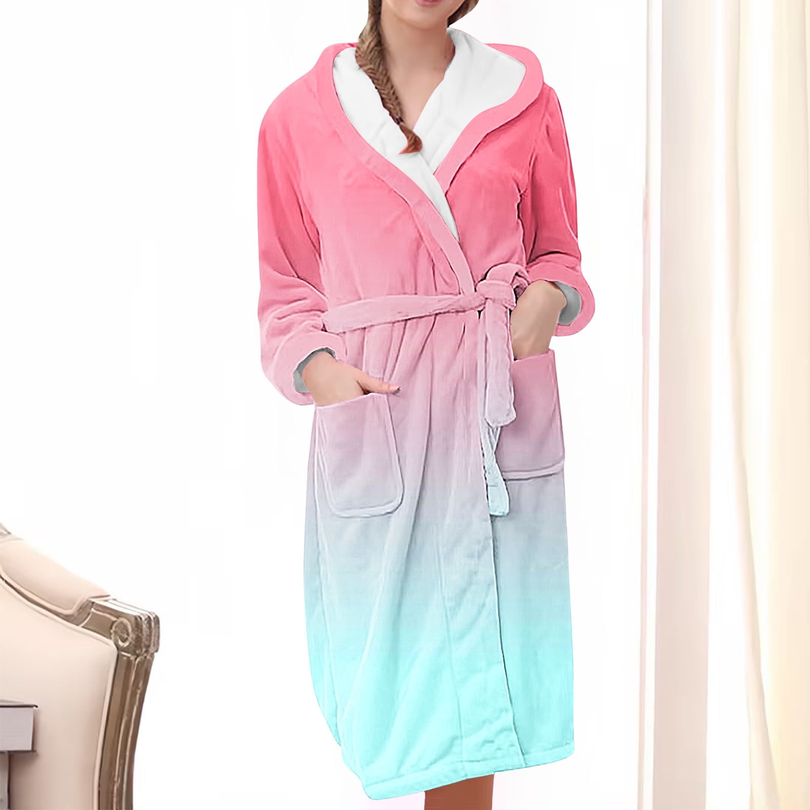 WFJCJPAF Clearance! Terry Bathrobes for Women,Women's Home Wearing