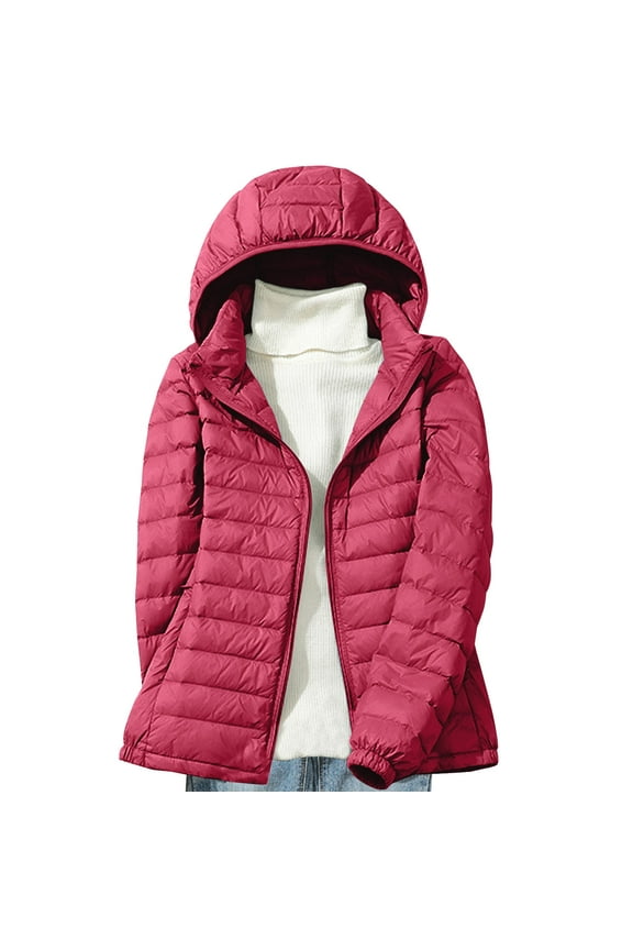 ! Winter Coats for Women Plus Size 2X Tru,Women's Down Jacket Lightweight Hooded Short Korean Style Extra Large Size Plus White Down Warm Jacket
