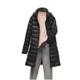 thumbnail image 1 of WFJCJPAF Clearance! Winter Coats for Women,Women's Down Jacket Lightweight Removable Hood Lightweight Down Jacket Mid-length Lightweight Slim Large Size Thin Jacket, 1 of 7