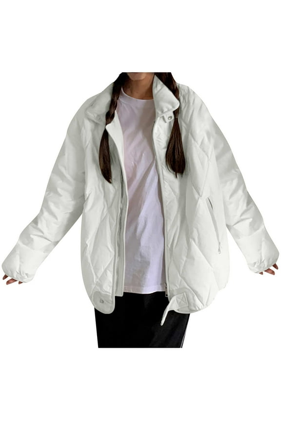 Clearance! Winter Coats for Women Plus Size 4X,Fall Fashion Women Casual Comfortable Long Sleeve Zipper Button Pocket Drawstring Parkas