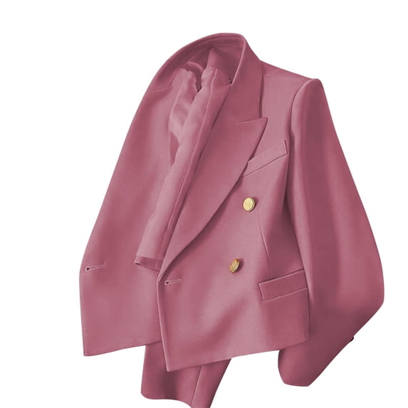 WFJCJPAF Holiday ! Blazers for Women Plus Size. Sopia,Women's Solid Color Buttons Pockets Long Sleeve Top Suit Coat Suit Coat