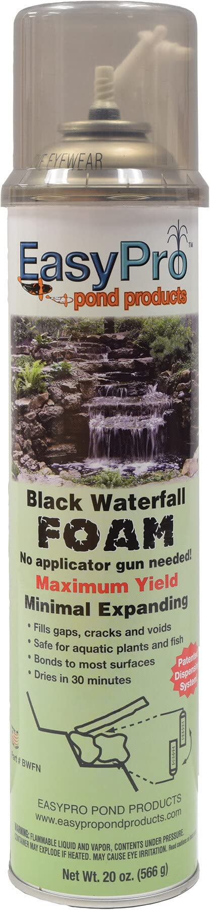 20-Ounce Black Minimal Expanding Waterfall Foam