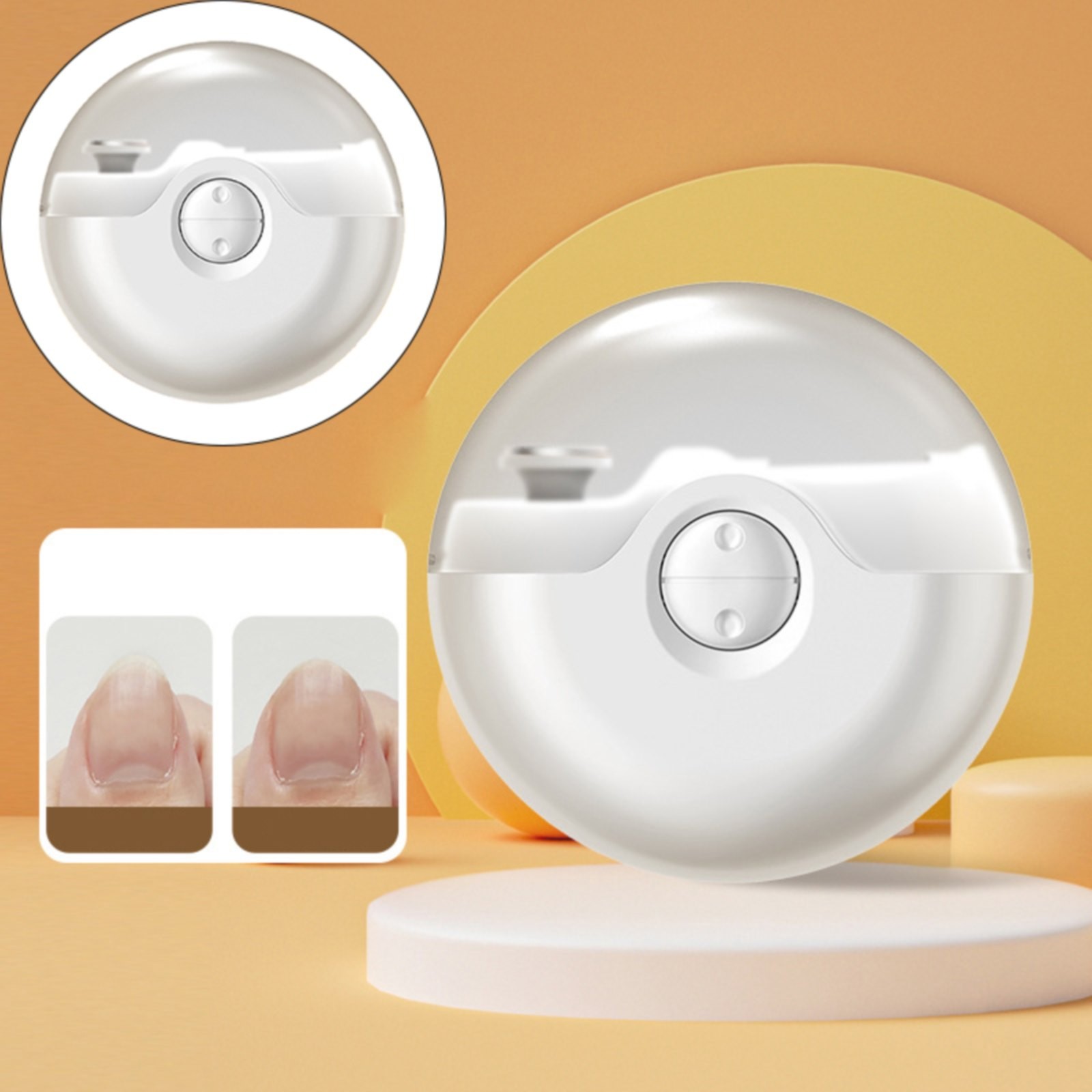 WFPLHFT 2 in 1 Electric Polishing Automatic Nail Clippers, Electric