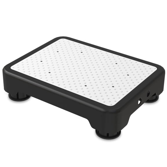WFPXAMLZZMD Mobility Step Stool for Adults & Seniors, Anti-Slip Bathroom Step Stool, Portable Stair Assist Indoor/Outdoor, Platform Step for Kitchen, Office, and Bedroom,Black and White