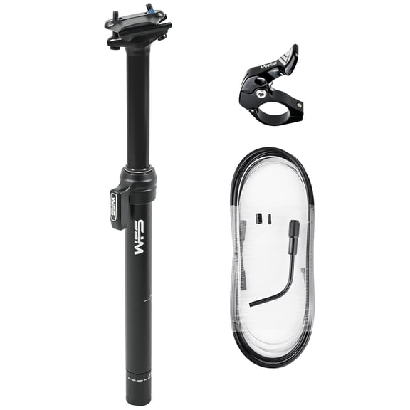 WFS Flex Remote External Dropper Post 27.2X395mm Travel 110mm, Black, SP03JD27.2X395BLK