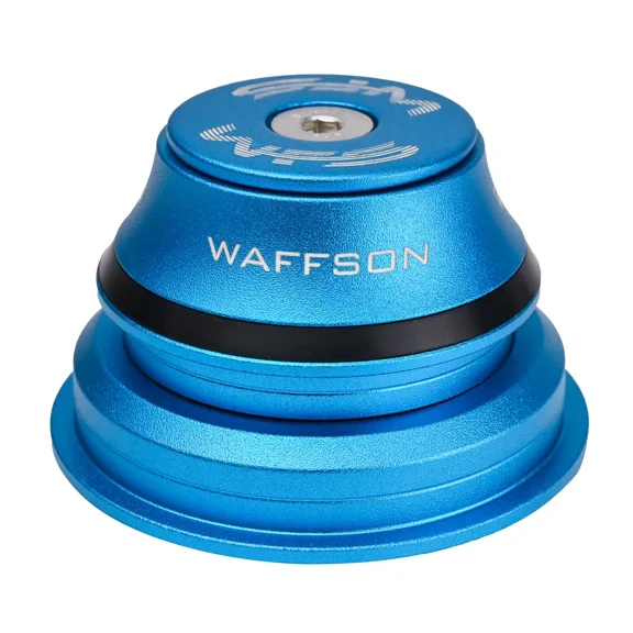 WFS HY875 1-1/8 -1-1/2 Semi-Integrated Threadless Headset 15.4mm Top Cone, Blue, HS06ZQBLU