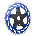 thumbnail image 1 of WFS Helix Chainring w/ Spider Sprocket 44T 1/8" 110mm Old School BMX , Blue # WFS3066, 1 of 6