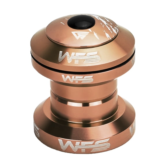 WFS NV.28 1 Inch CNC Alloy Threadless Headset with Top Cap , Cash Money, HS02ZQGLD
