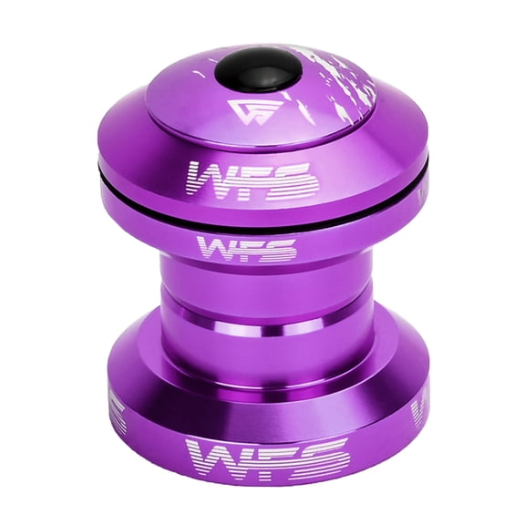 WFS NV.28 1 Inch CNC Alloy Threadless Headset with Top Cap , Purple, HS02ZQPUR