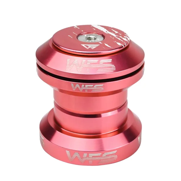 WFS NV.37 1-1/8 inch CNC Threadless MTB Road Headset with Top Cap , Rose Gold, HS01ZQRGD