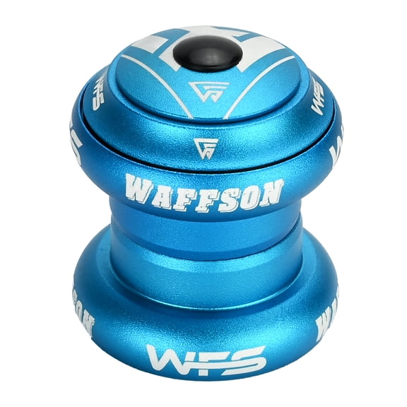 WFS NV.58 1-1/8 inch CNC Threadless Headset with Top Cap , Blue, HS04ZQBLU