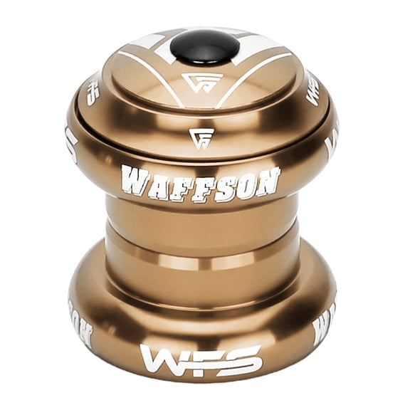 WAFFSON / WFS NV.58 1-1/8 inch CNC Threadless Headset with Top Cap , Cash Money, HS04ZQGLD