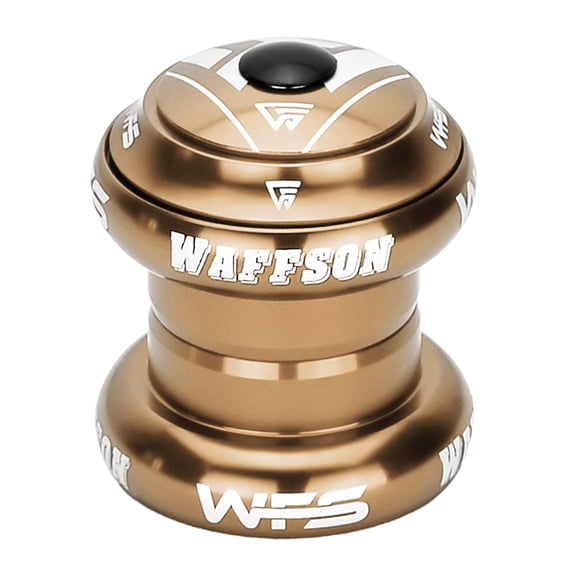 WFS NV.58 1-1/8 inch CNC Threadless Headset with Top Cap , Cash Money, HS04ZQGLD