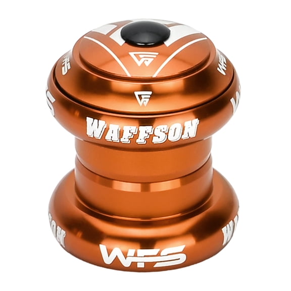 WAFFSON / WFS NV.58 1-1/8 inch CNC Threadless Headset with Top Cap , Orange, HS04ZQORG