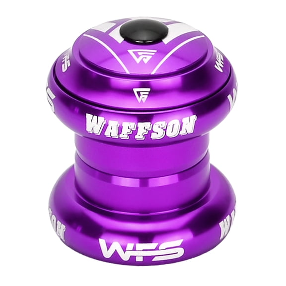 WFS NV.58 1-1/8 inch CNC Threadless Headset with Top Cap , Purple, HS04ZQPUR