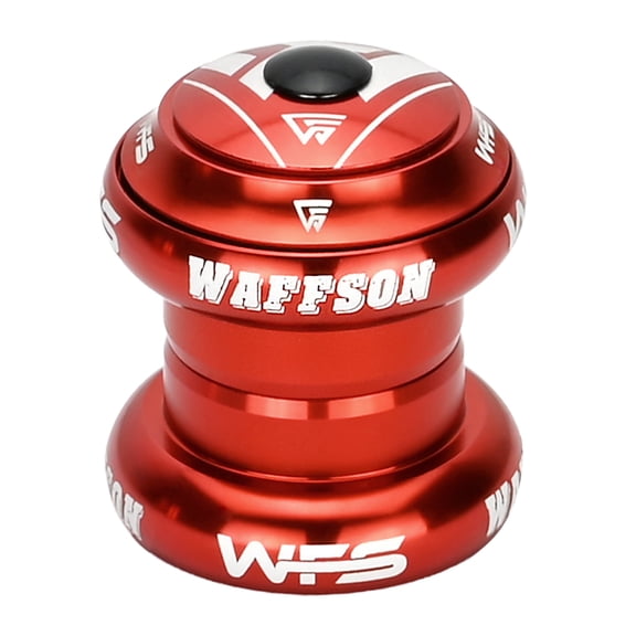 WAFFSON / WFS NV.58 1-1/8 inch CNC Threadless Headset with Top Cap , Red, HS04ZQRED