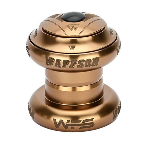 WFS NV.73 1 Inch CNC Alloy Threadless Headset with Top Cap , Cash Money, HS03ZQGLD