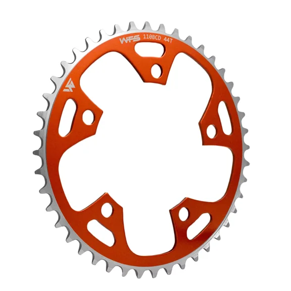 WFS Pulsar Chainring 44T 1/8" 110mm Old School BMX Single Speed Fixie , Orange # WFS3077