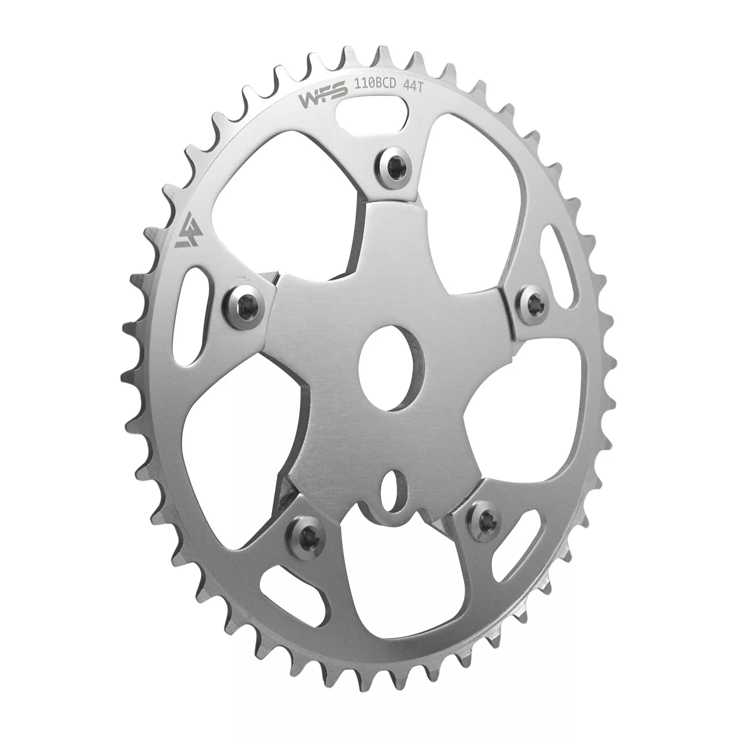 WFS Pulsar Chainring W/Spider Sprocket 44T 1/8" 110mm BCD 5